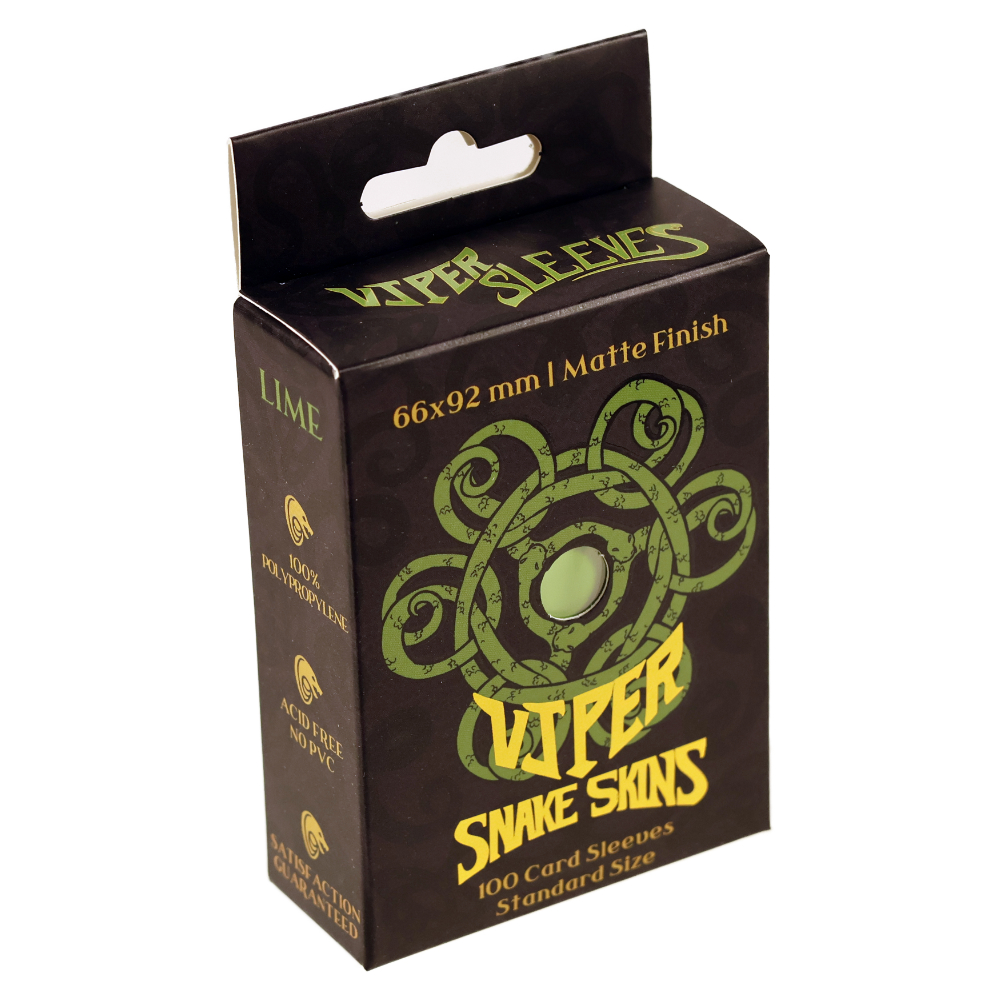 Snakeskins Lime TCG Sleeves (Case of 10 Packs) - Image 3