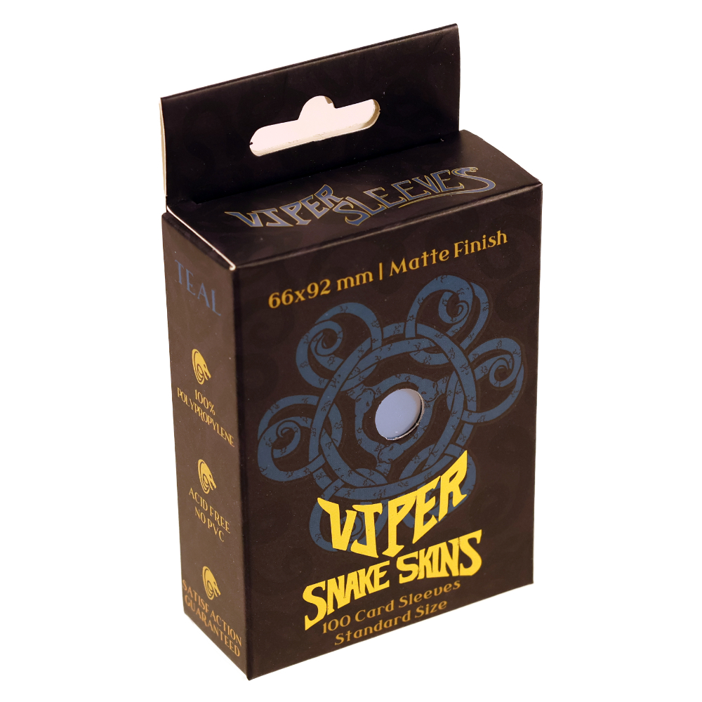 Snakeskins Teal TCG Sleeves (Case of 10 Packs) - Image 3