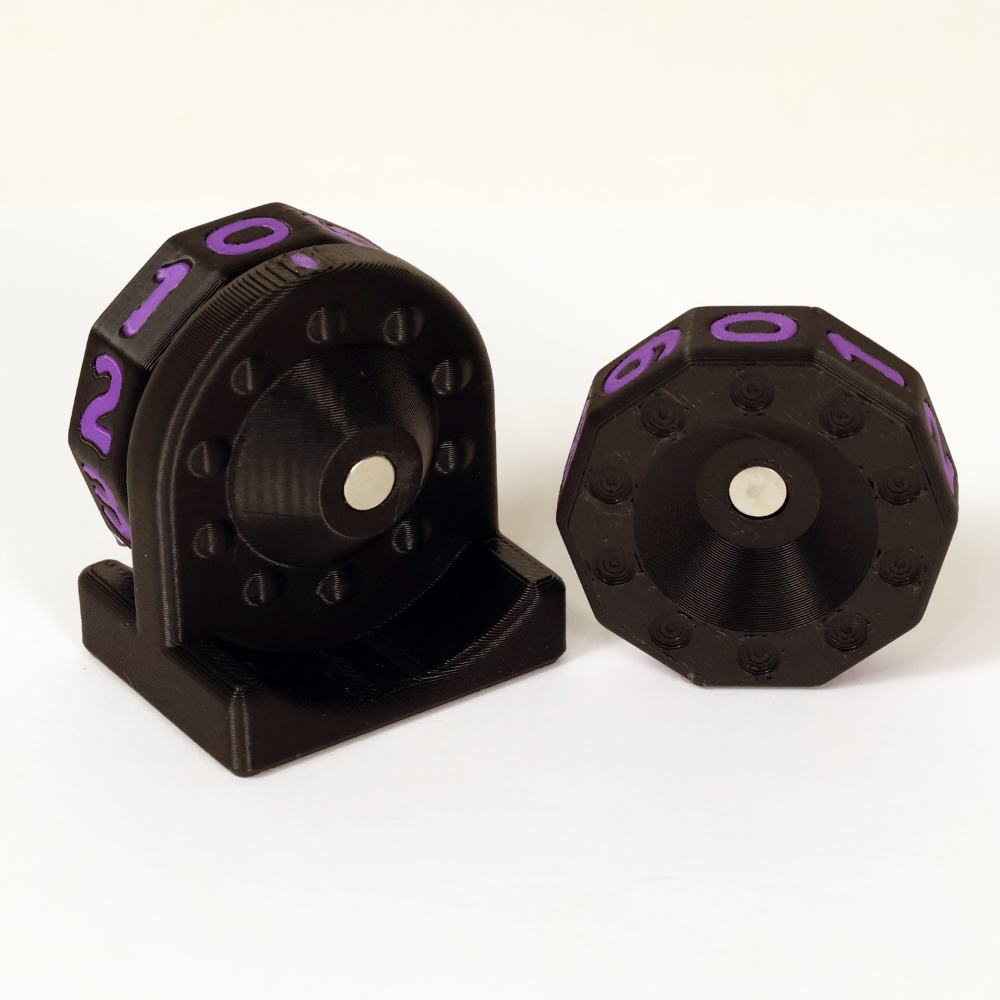 Viper Sleeves Logo Life Counter Black Body with Purple Numbers - Image 3