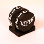 Viper Sleeves Logo Life Counter Black Body with White Numbers