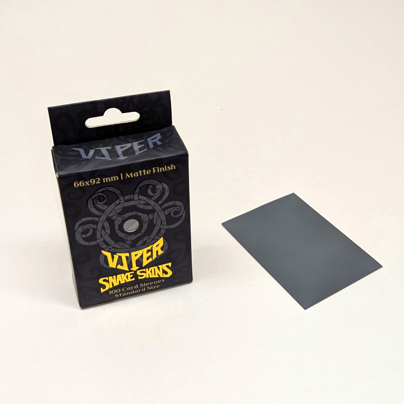 Viper Snakeskins standard size matte gray TCG card sleeves