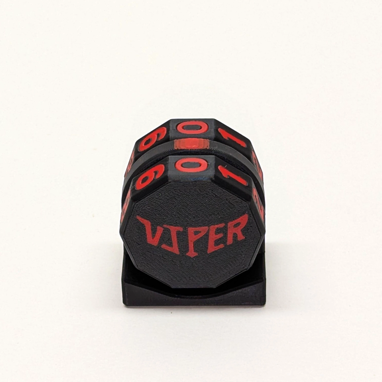 Red Viper Life Counter with magnetic two-wheel design for TCG games