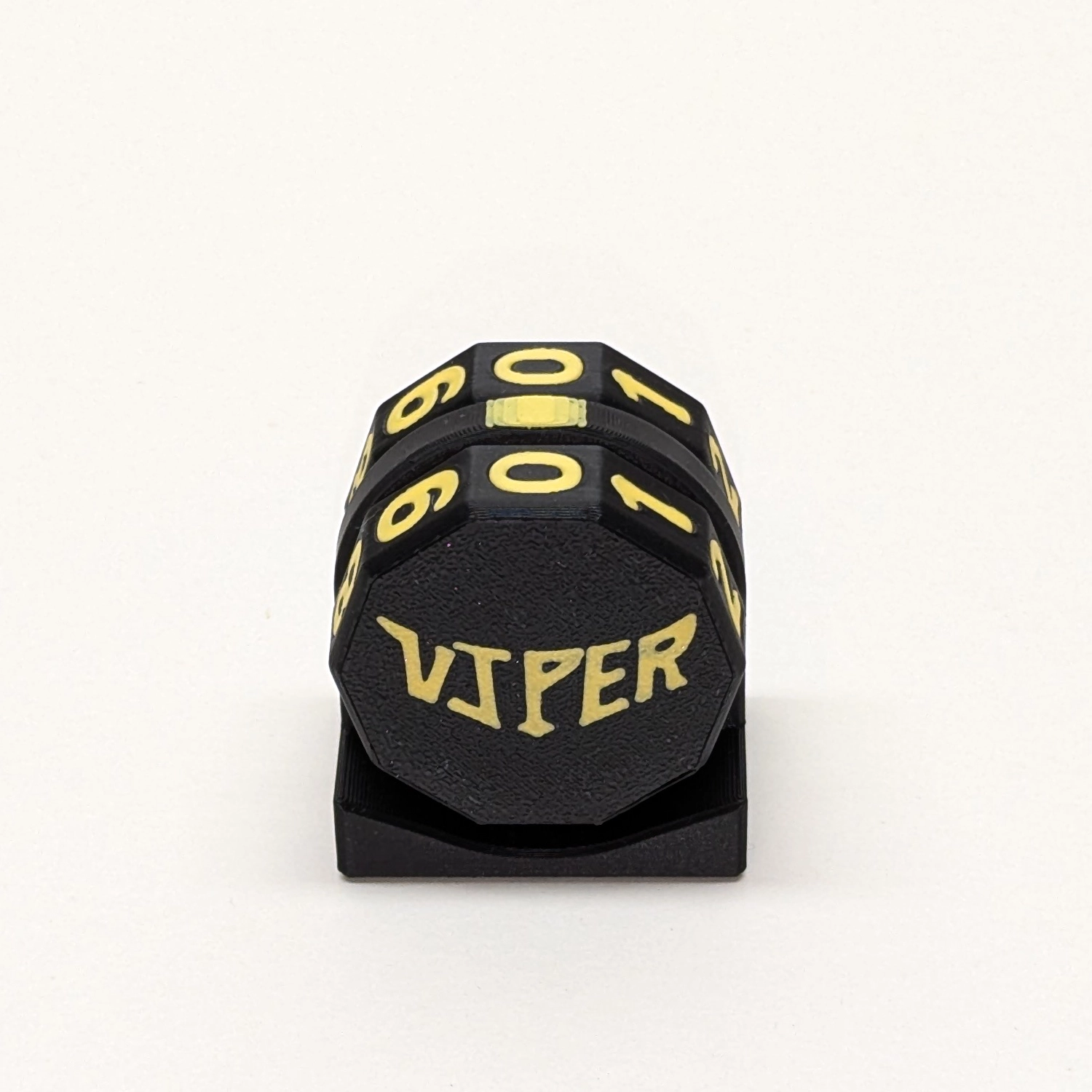 Yellow Viper Life Counter with magnetic two-wheel design for TCG games