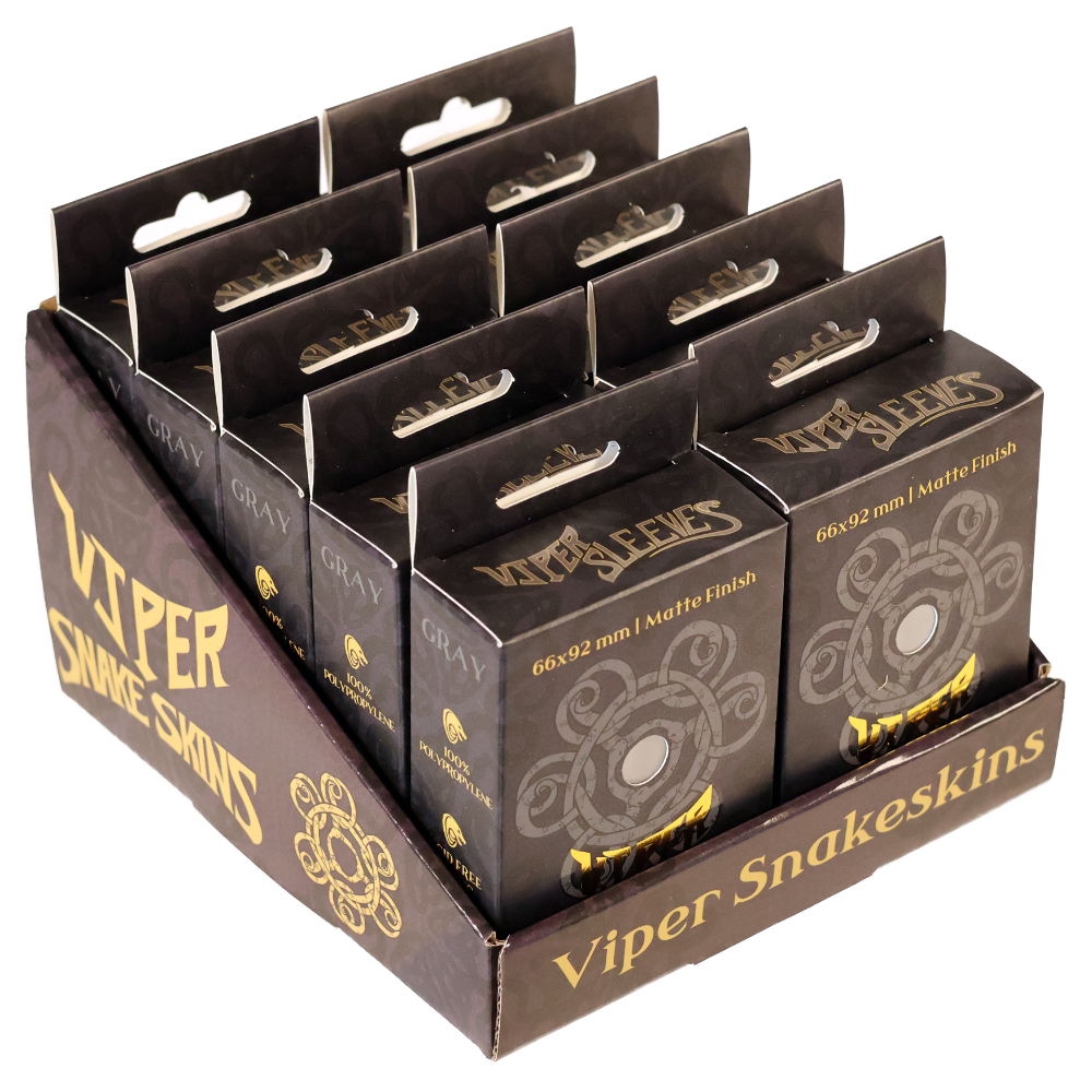 Snakeskins Gray TCG Sleeves (Case of 10 Packs)