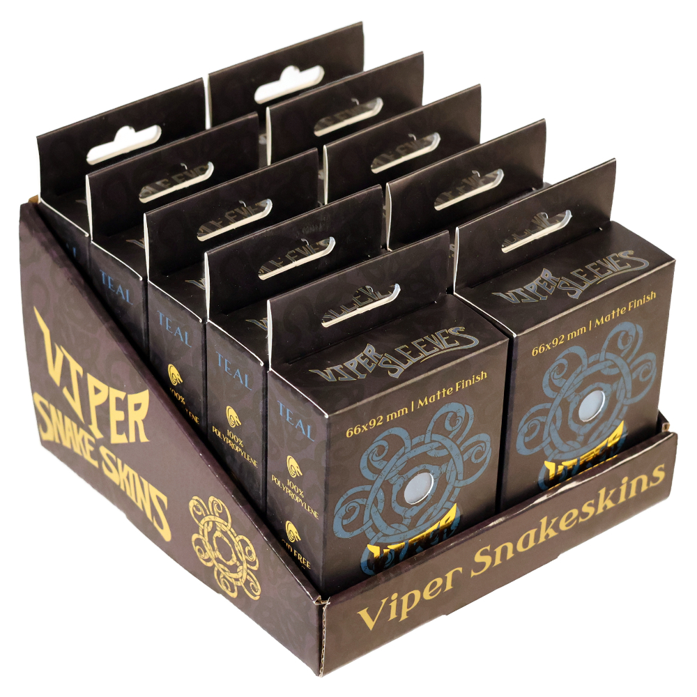 Snakeskins Teal TCG Sleeves (Case of 10 Packs)