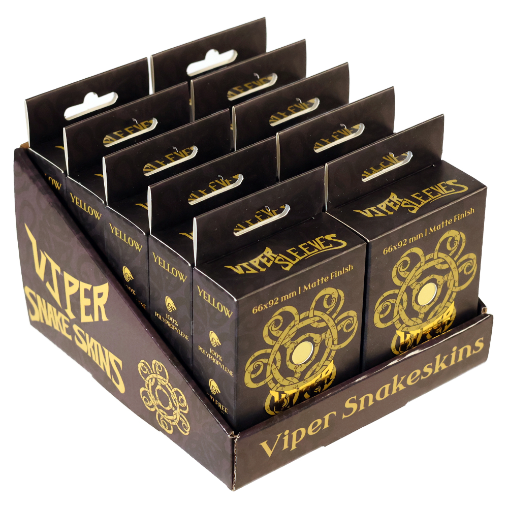 Snakeskins Yellow TCG Sleeves (Case of 10 Packs)