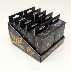 Viper Snakeskins Black TCG Sleeves Case – 10 Packs (1000 Matte Sleeves)