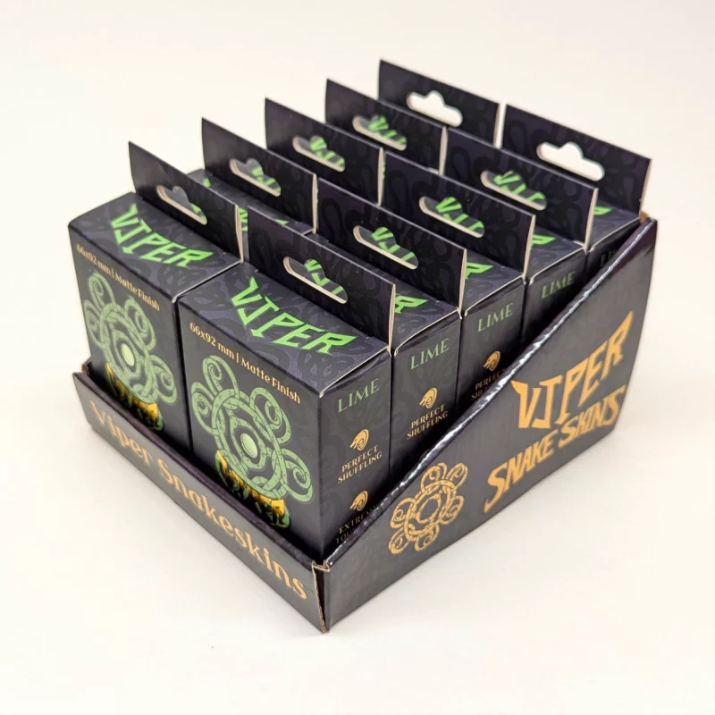 Snakeskins Lime TCG Sleeves (Case of 10 Packs) - Image 3