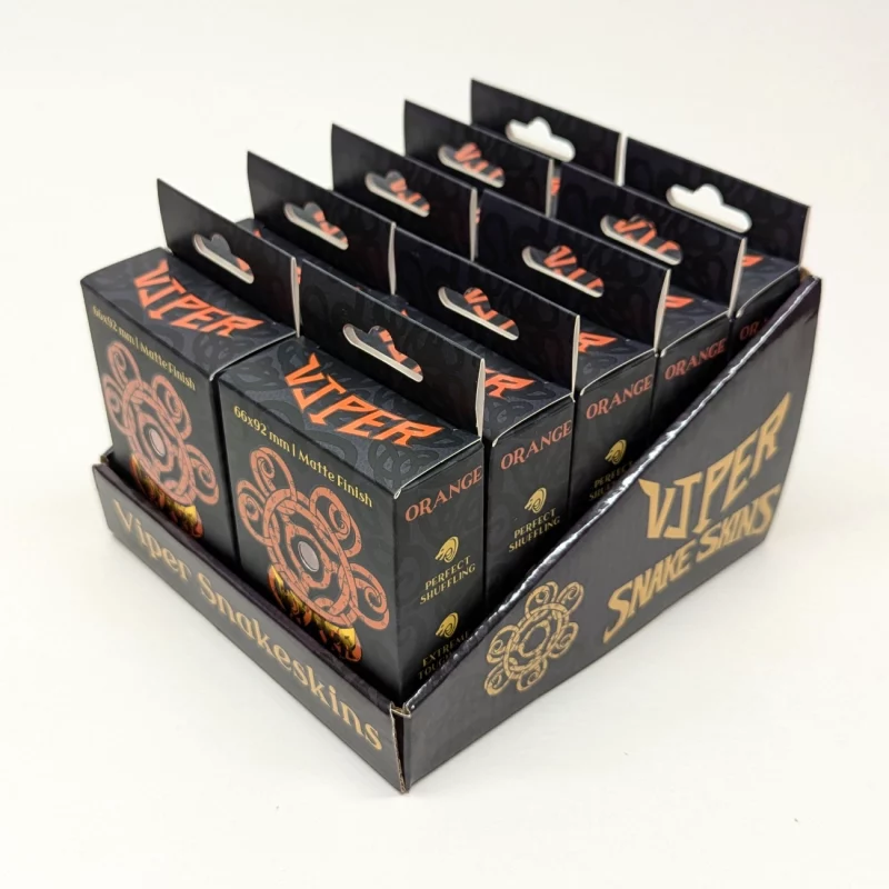 Snakeskins Orange TCG Sleeves (Case of 10 Packs) - Image 3