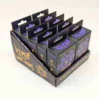 Case of purple TCG Sleeves - Viper Snakeskins.