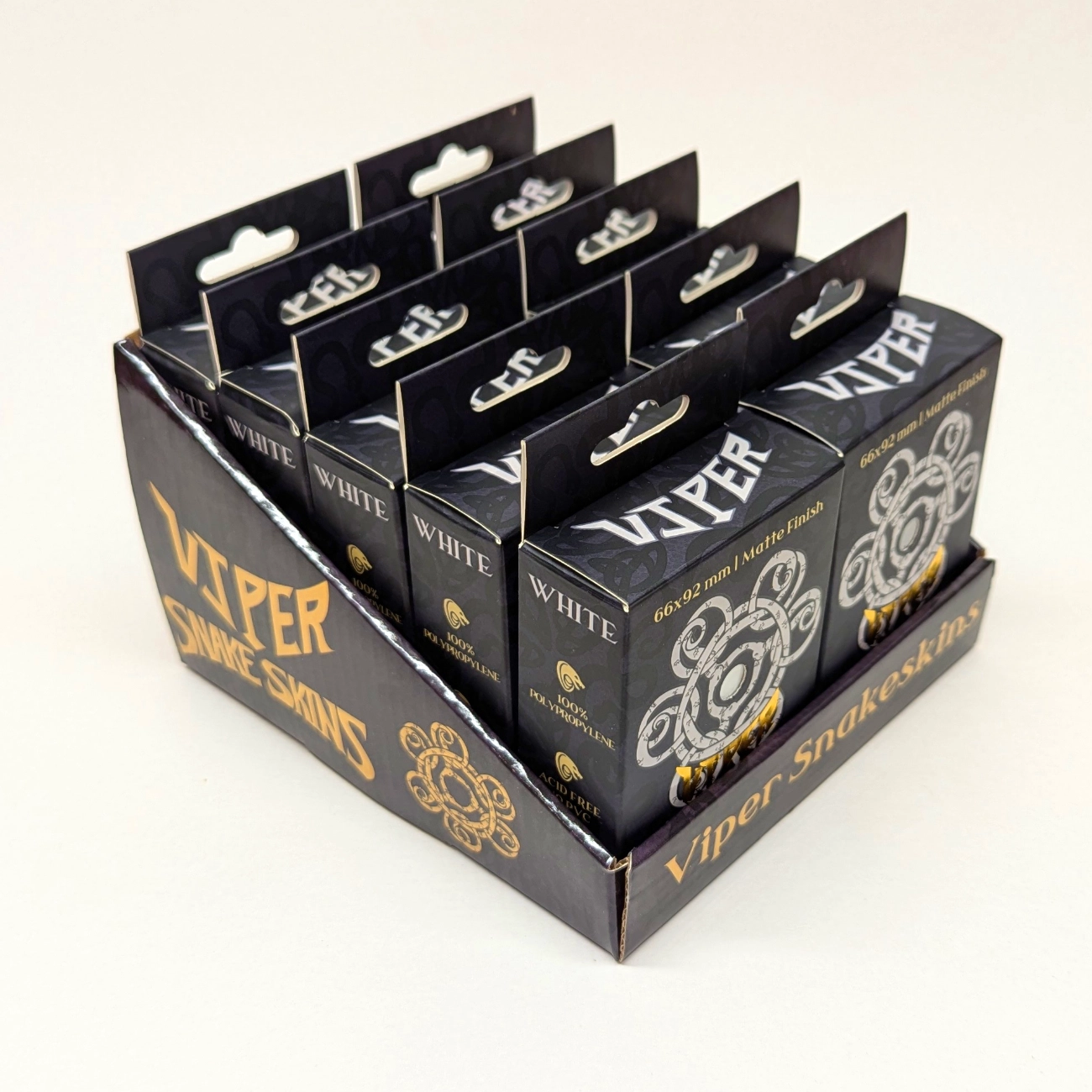 Case of White TCG Sleeves - Viper Snakeskins