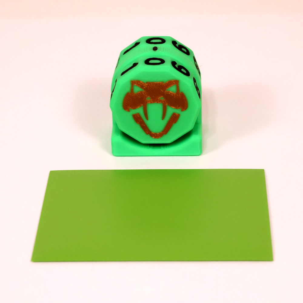 Copperhead Life Counter – Neon Green with Black Numbers - Image 2