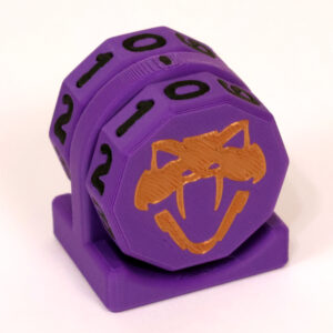 Copperhead Life Counter – Purple with Black Numbers