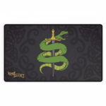 Viper Sleeves TCG Playmat – Lime Snake & Sword Design