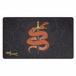 Viper Sleeves TCG Playmat – Orange Snake & Sword Design