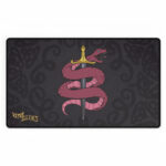 Viper Sleeves TCG Playmat – Pink Snake & Sword Design
