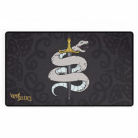 Viper Sleeves TCG Playmat – White Snake & Sword Design