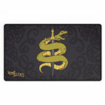 Viper Sleeves TCG Playmat – Yellow Snake & Sword Design