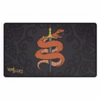 Viper Sleeves TCG Playmat – Orange Snake & Sword Design