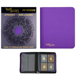 Viper Sleeves Zipper Binder side loading for top loaders