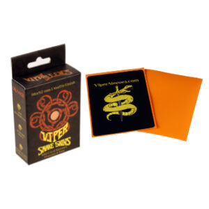 Viper Snakeskins standard size matte orange TCG card sleeves