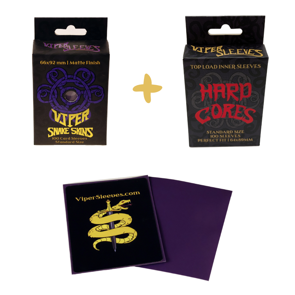 Purple Viper Snakeskins plus Hard Cores Double Sleeve Kit