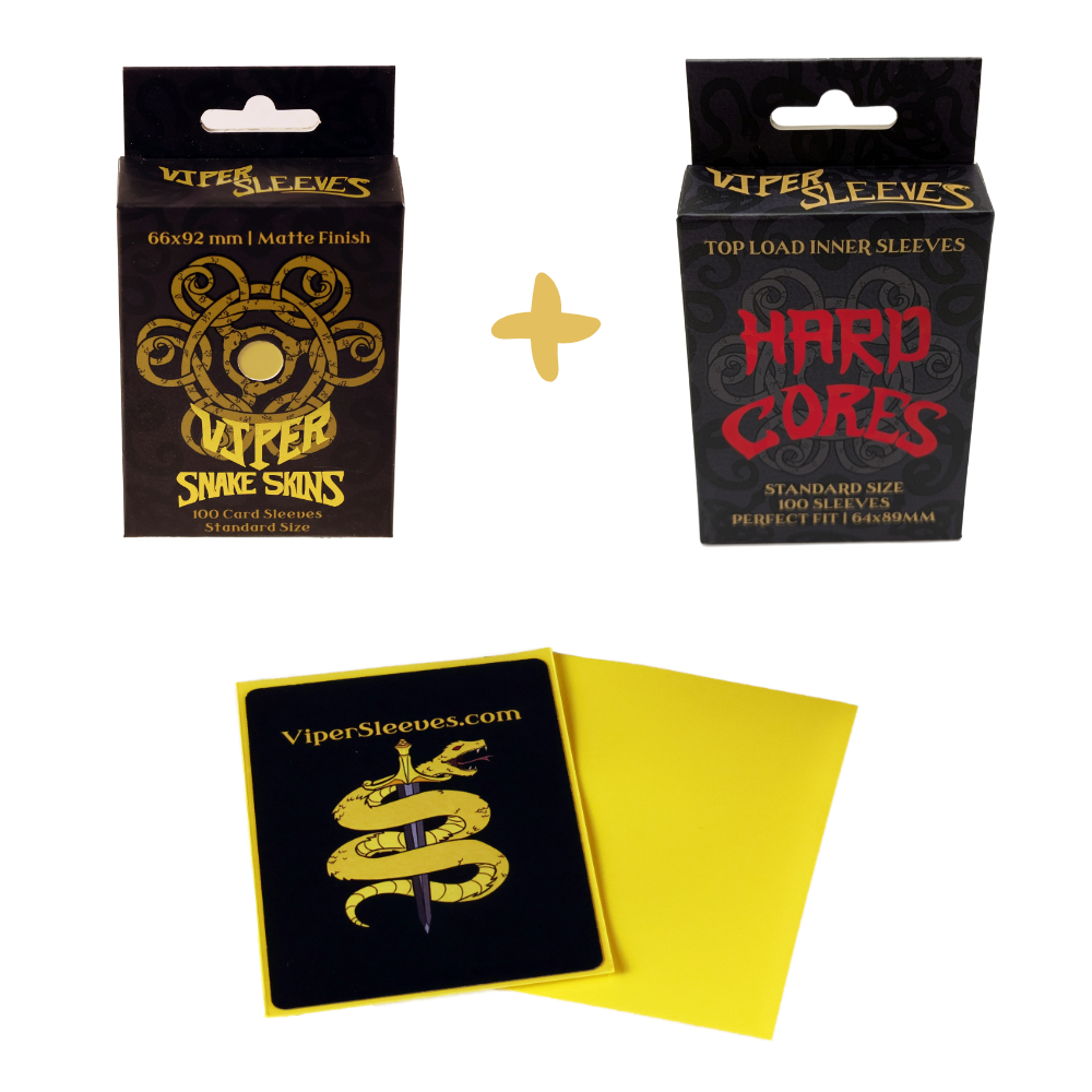 Yellow Viper Snakeskins plus Hard Cores Double Sleeve Kit