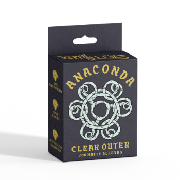 Anaconda clear matte outer sleeves for over-sleeving standard size trading cards