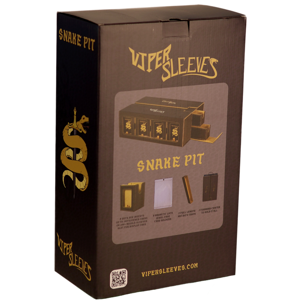 Snake Pit Deck Box Command Center for 8 Decks and 2 Play Mats