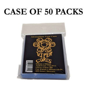 Case of 50 packs of Viper Cores Perfect Fit Inner Sleeves by Viper Sleeves
