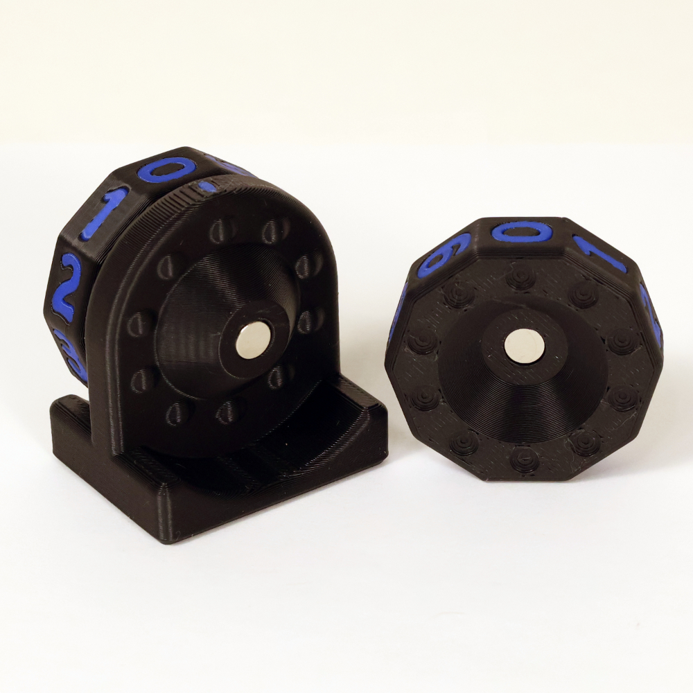 Copperhead Life Counter – Black with Blue Numbers - Image 2