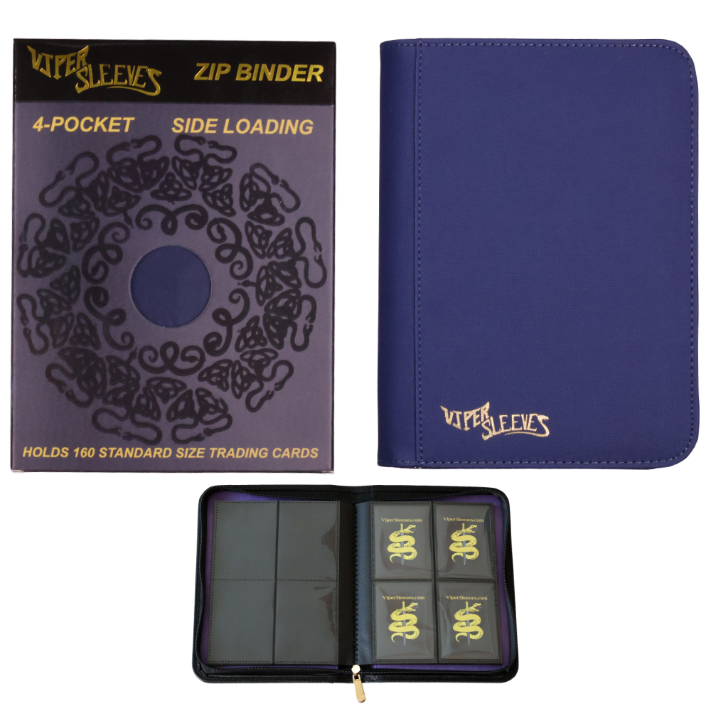 4 pocket standard Binder Collage blue