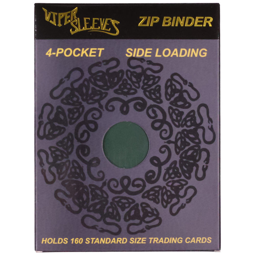 Green 4 pocket binder retail packaging