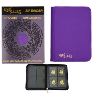 4 pocket standard Binder Collage purple