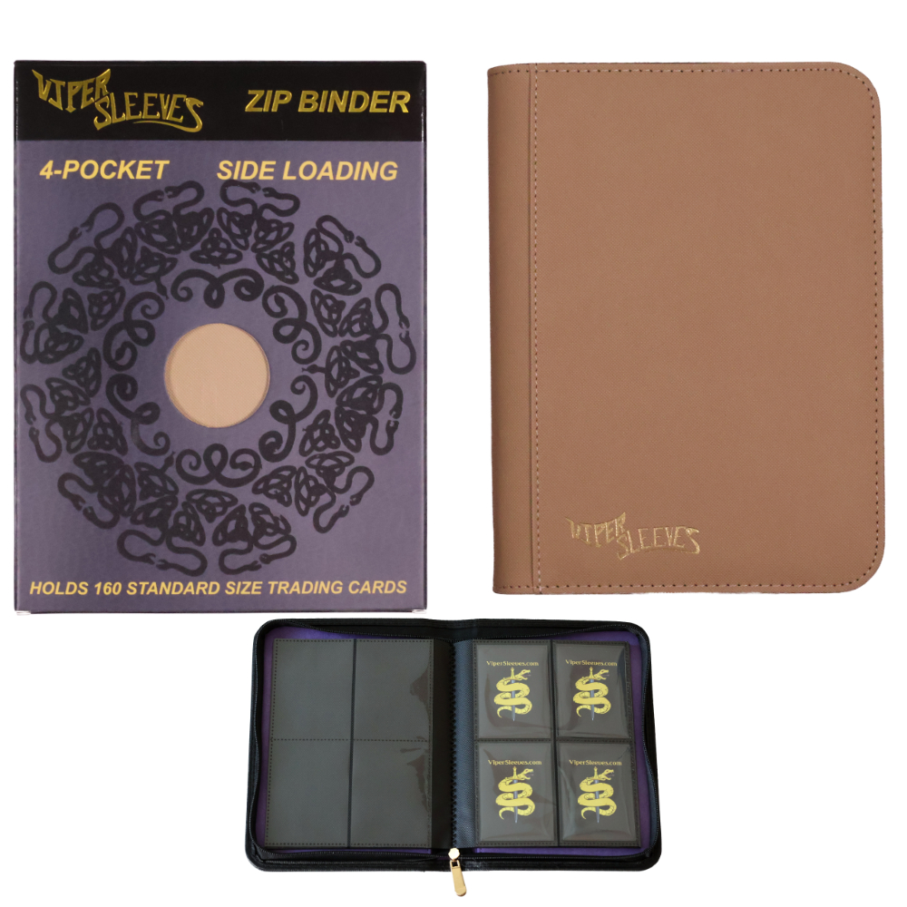 4 pocket standard Binder Collage tan
