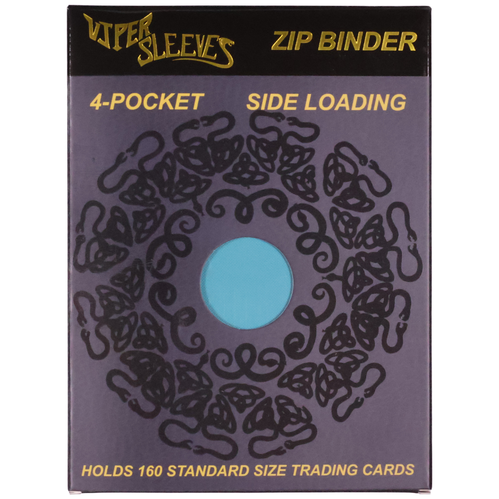 Teal 4 pocket binder retail packaging