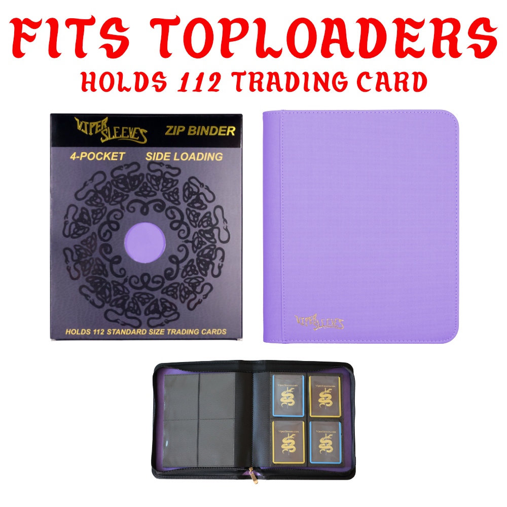 Misty Lavender Viper Toploader Binder – 4-Pocket - Image 7