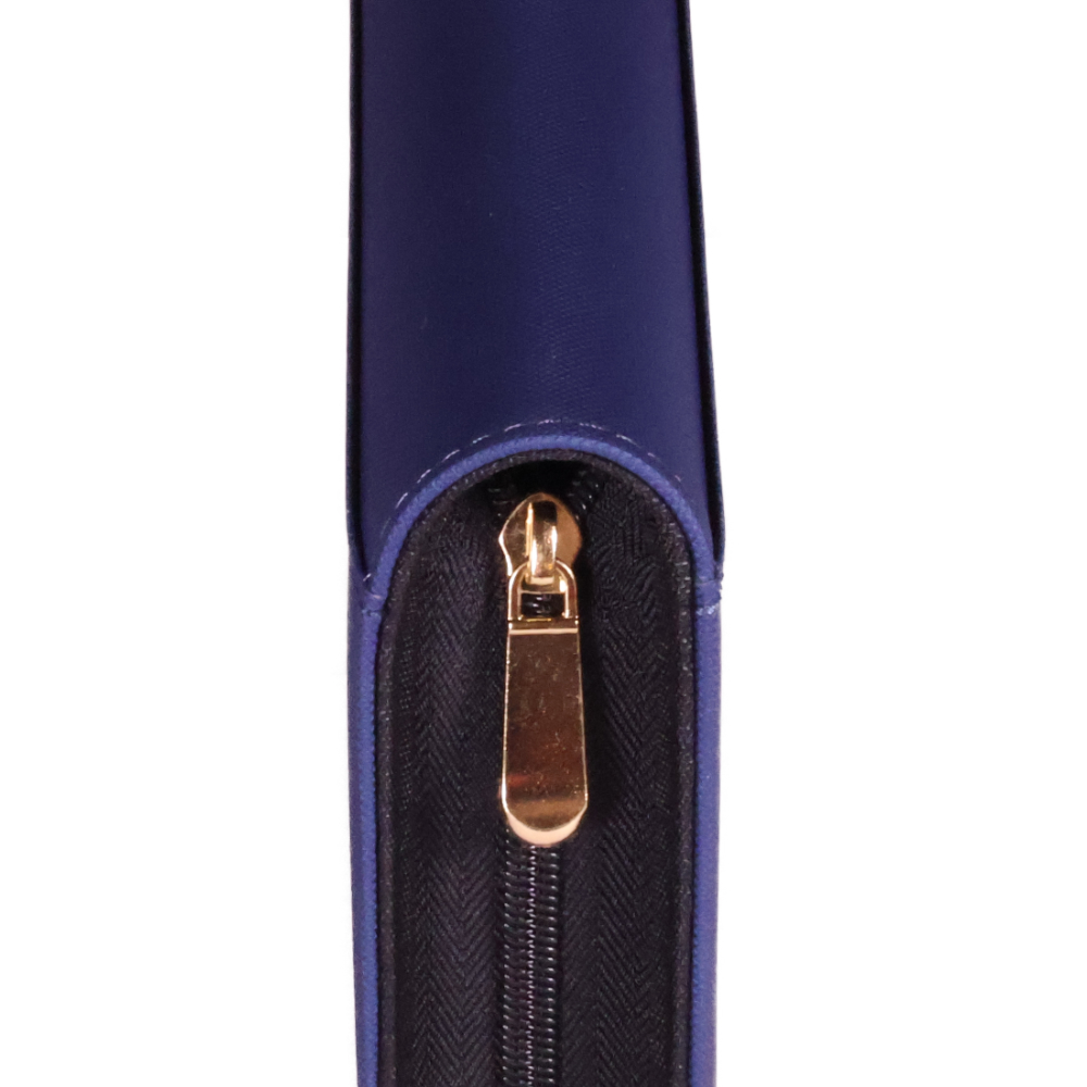 Royal Blue Viper Zip Binder – 4-Pocket Standard Size - Image 2