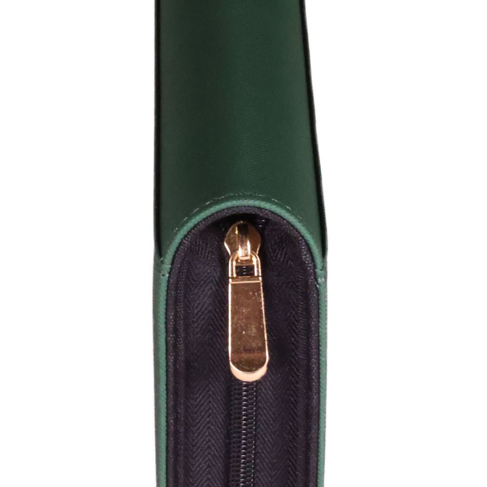 Forest Green Viper Zip Binder – 4-Pocket Standard Size - Image 2