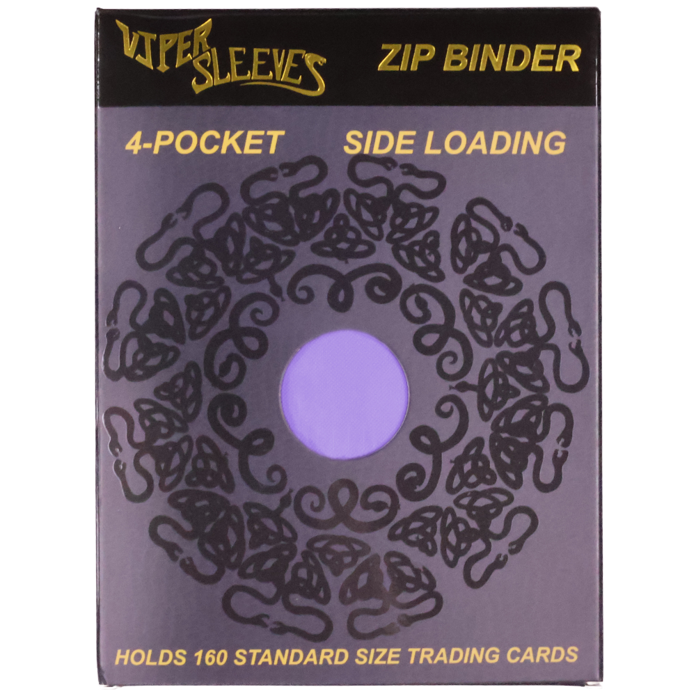 Misty Lavender Viper Zip Binder – 4-Pocket Standard Size - Image 7