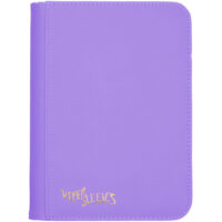 Misty Lavender Viper Zip Binder – 4-Pocket Standard Size
