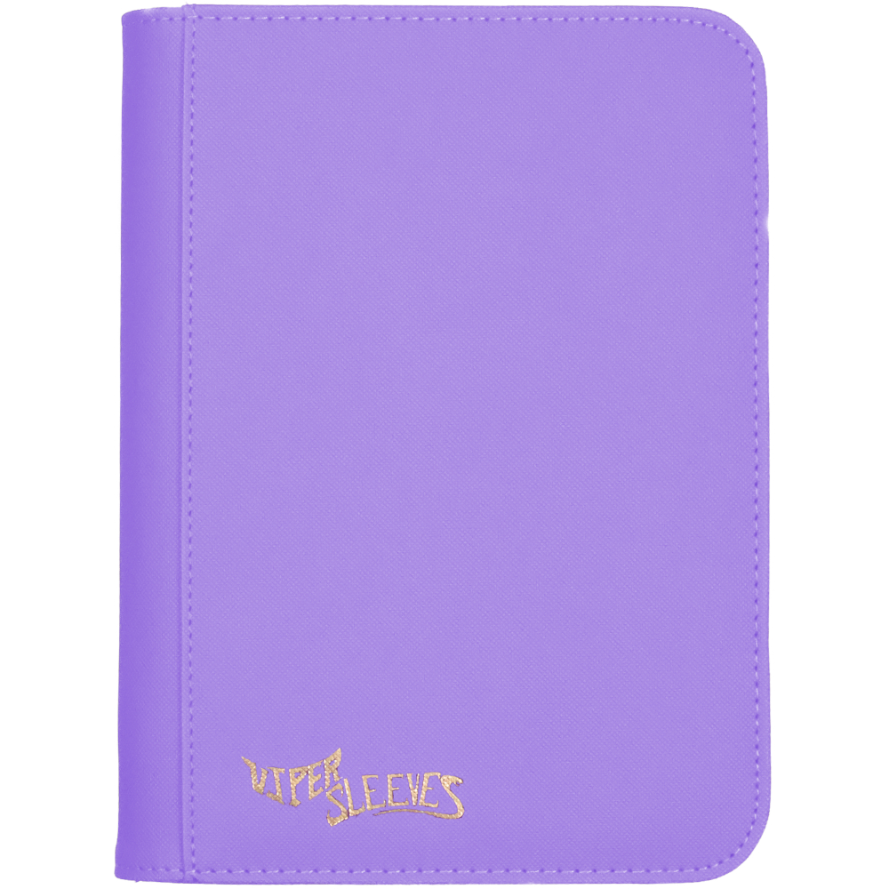Misty Lavender Viper Zip Binder – 4-Pocket Standard Size