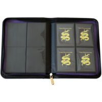 Zipper binders for standard size cards