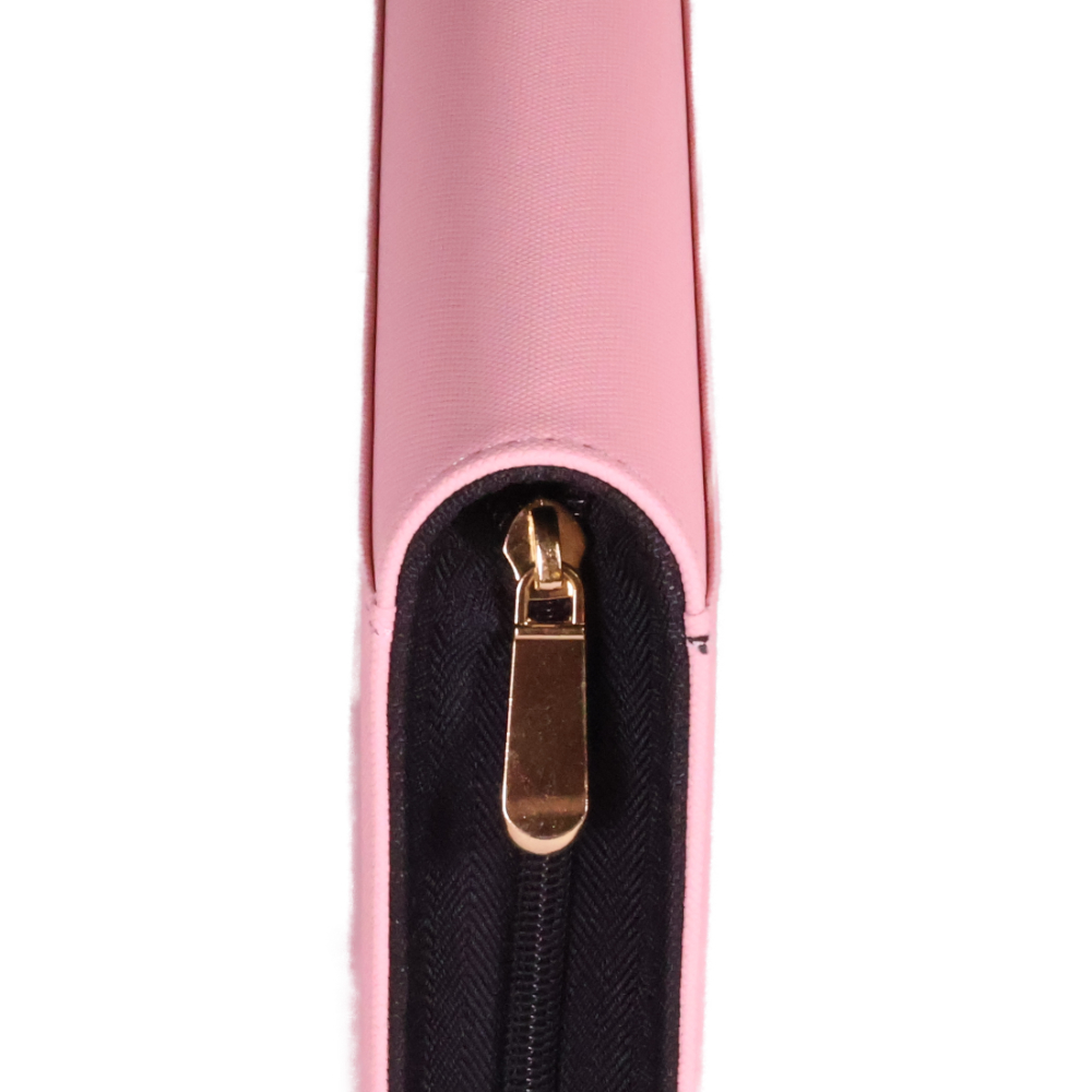 Sakura Pink Viper Zip Binder – 4-Pocket Standard Size - Image 2