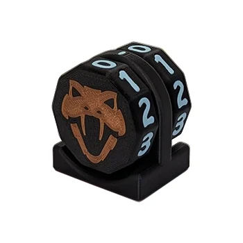 Copperhead Life Counter – Black with Sky Blue Numbers