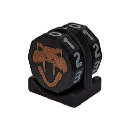 Copperhead Life Counter – Black with Gray Numbers