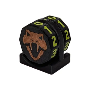 Copperhead Life Counter – Black with Lime Numbers
