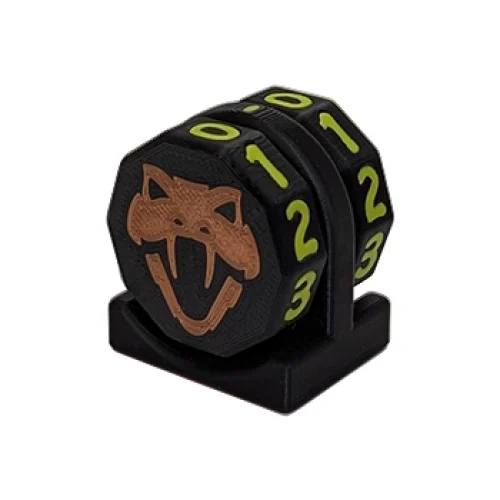 Copperhead Life Counter – Black with Lime Numbers