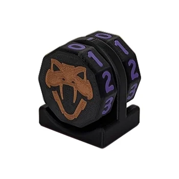 Copperhead Life Counter – Black with Purple Numbers