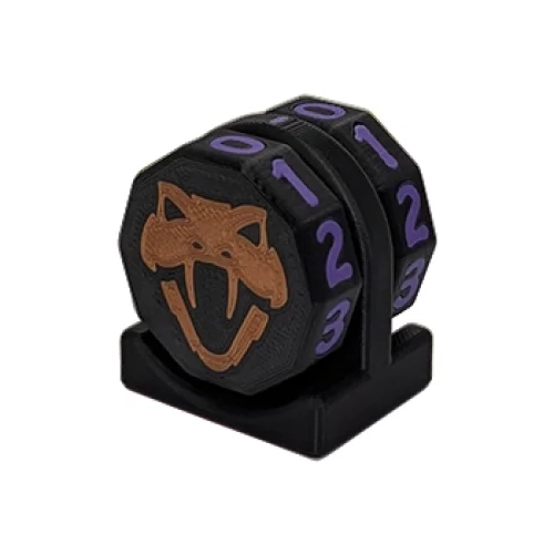 Copperhead Life Counter – Black with Purple Numbers